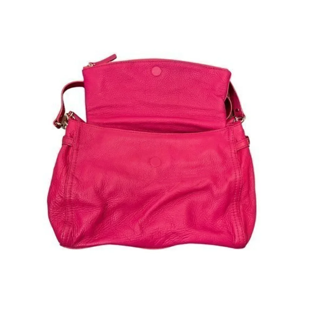 Kate Spade Pebbled Leather Pink Shoulder Crossbody Convertible/Satchel Bag